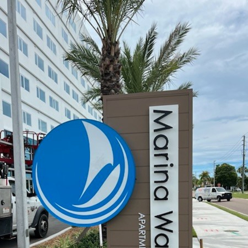 Marina Walk Exterior Signage